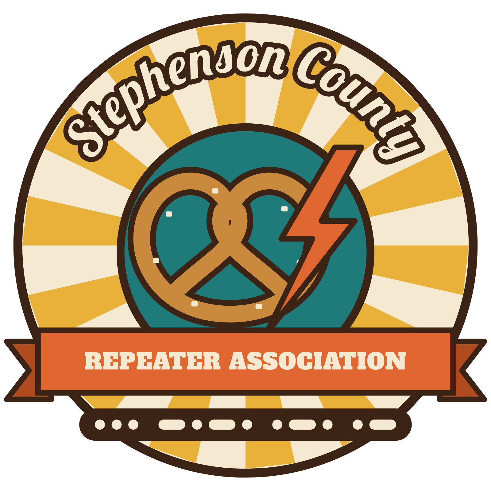 Stephenson County Repeater Association logo, Retro On-the-Air concept