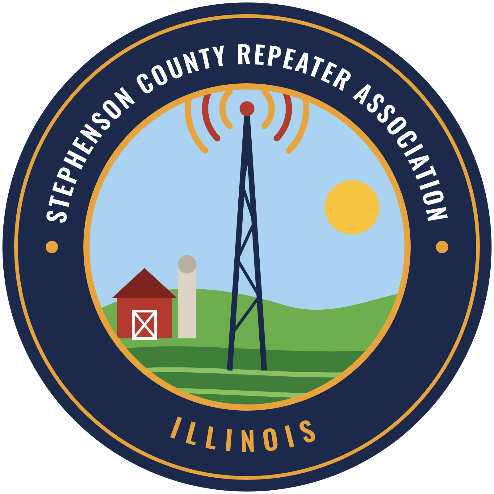 Stephenson County Repeater Association logo, County Seal concept