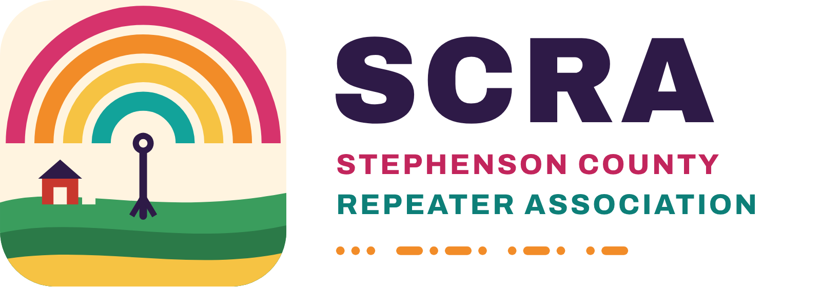 Stephenson County Repeater Association logo, Prairie Waves concept